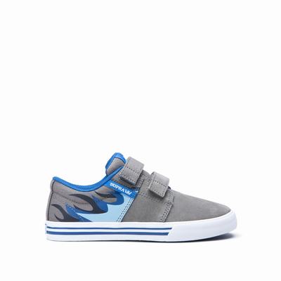 Gyerek Supra STACKS II VULC VELCRO Tornacipő HU089123 Szürke/Kék